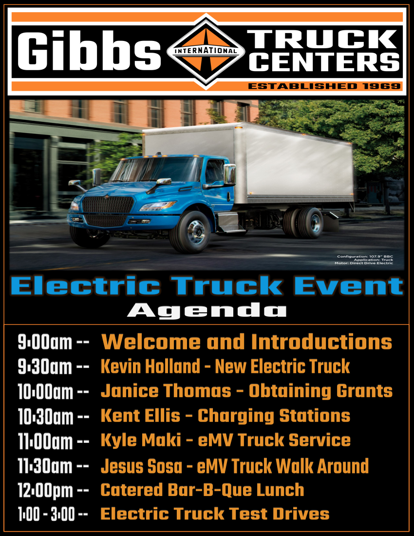 EMV Truck Event Agenda